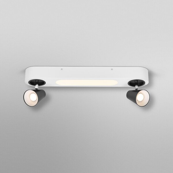 OSRAM LED плафон NEPTUNE CLICK-SELECT, 2 спота, бял, Бял, Дневна/трапезария, Метал, Модерен