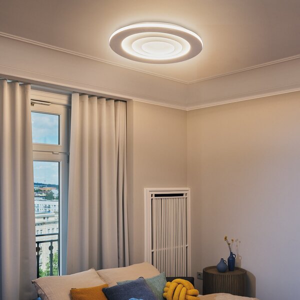 OSRAM LED плафон ORBIS SPIRAL ROUND, Ø 69 cm, бял 63 W, Бял, Дневна/трапезария, Метал, Модерен