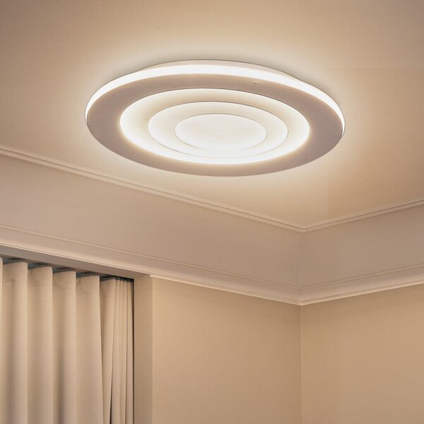 OSRAM LED плафон ORBIS SPIRAL ROUND, Ø 69 cm, бял 63 W, Бял, Дневна/трапезария, Метал, Модерен