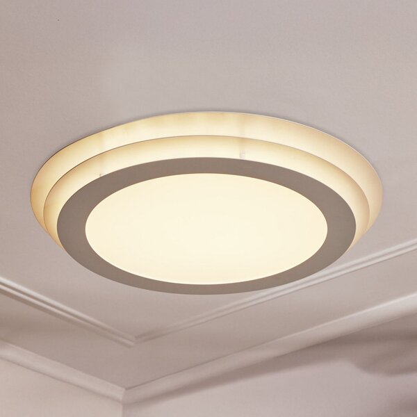 OSRAM LED плафон ORBIS SPIRAL LAYER, бял, Ø 50 cm, Бял, Дневна/трапезария, Метал, Модерен