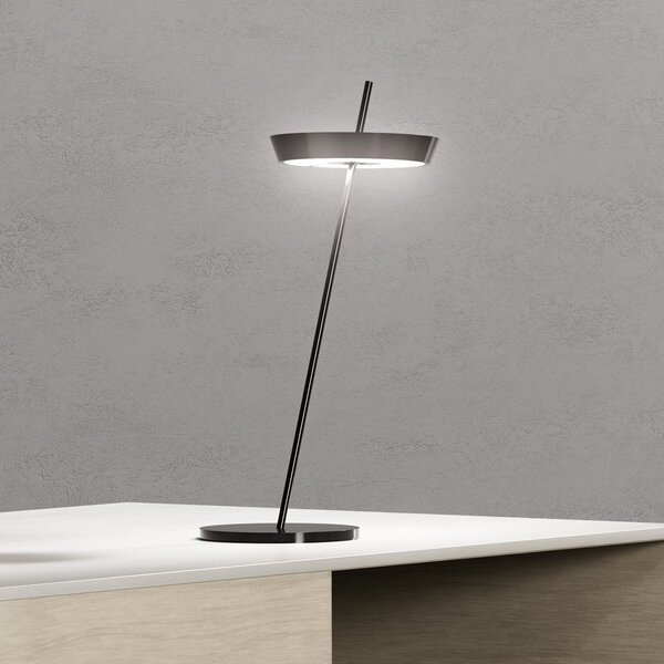 Sigor LED акумулаторна настолна лампа Mahina, черна, височина 36 cm, метал, CCT, Затъмняване, Черен, Дневна/трапезария, Алуминий, Модерен