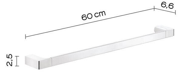 Държач за кърпи 60 см GEDY Pirenei, хром