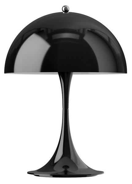 Louis Poulsen акумулаторна лампа Panthella PORTABLE 250, черна IP44, Затъмняване, Черен, Дневна/трапезария, Пластмаса, Модерен