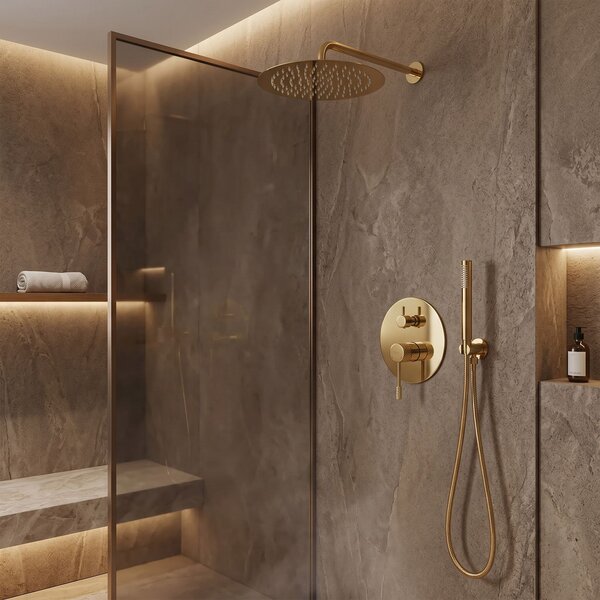 Душ система за вграждане Rea Venti Gold + BOX