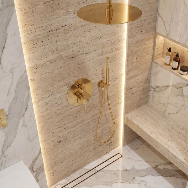 Душ система за вграждане Rea Venti Gold + BOX