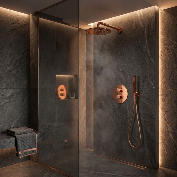 Душ система за вграждане Rea Venti Copper + BOX