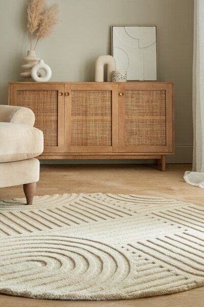 Килим Zen Garden Natural 160X160 cm, кръгъл, Flair Rugs