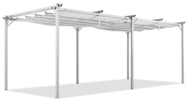 Бяла пергола за тераса La Palma 3x6m Garden Point