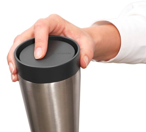 Термо чаша Brabantia Make&Take 1008491, 200 мл, Без разливане, Без BPA, Тъмносив