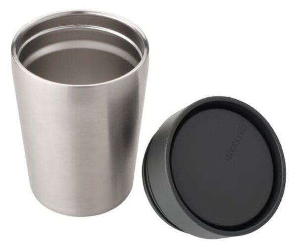 Термо чаша Brabantia Make&Take 1008491, 200 мл, Без разливане, Без BPA, Тъмносив