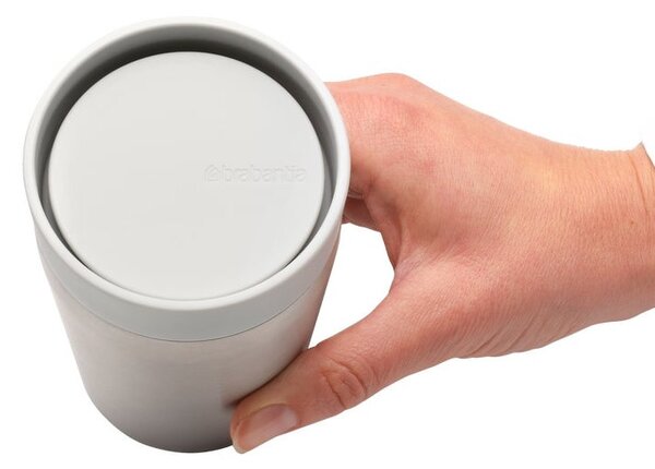 Термо чаша Brabantia Make&Take 1008492, 200 мл, Без разливане, Без BPA, Светлосив