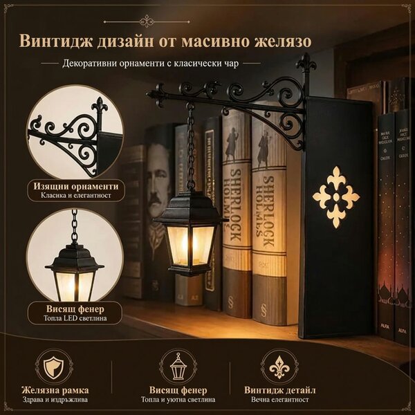 Shelfwisp™ призрачен фенер за етажерка – 2 бр