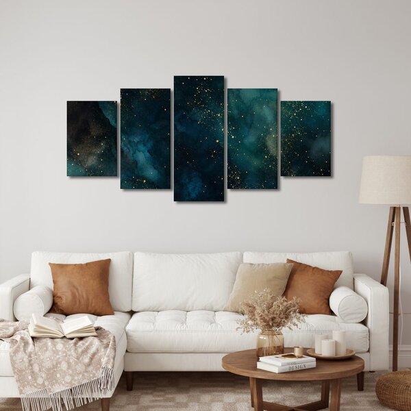 Картина от 5 части – Нощна мъглявина в златно