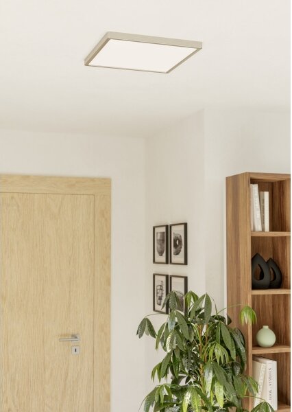 Eglo 901422-LED RGBW Димируем плафон с опушено стъкло FUEVA-Z LED/17,8W/230V 39x39cm IP44 хром