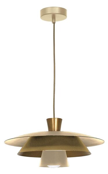 Пендел PLATO 1xE27/15W/230V бежов/златист