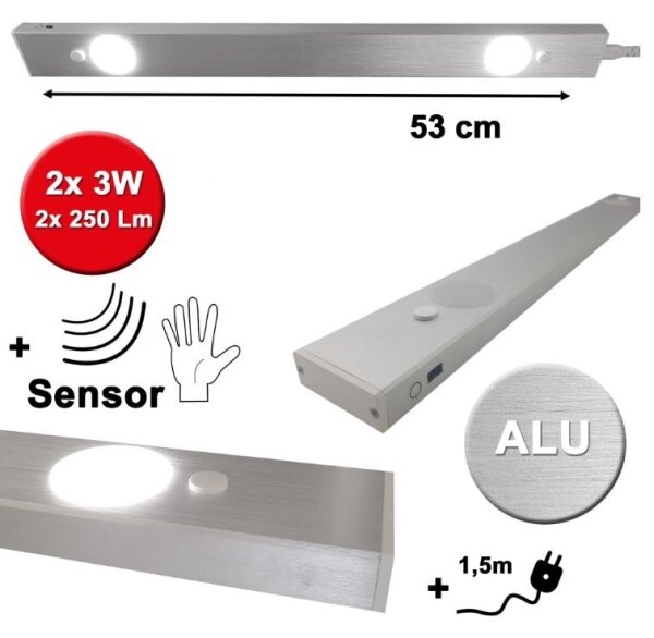 HiLite - LED подложно осветително тяло с сензор BERN 2xLED/3W/230V 4000K