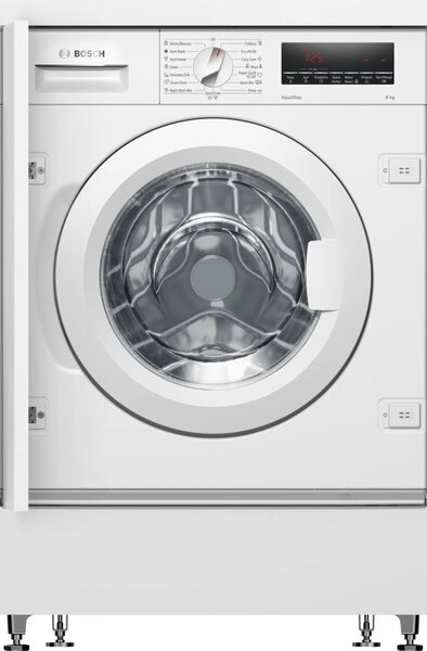 Перална машина Bosch WIW28542EU SER6, клас C, капацитет 8кг., 1400 оборота в минута, за вграждане, Aquastop, EcoSilence Drive, бяла