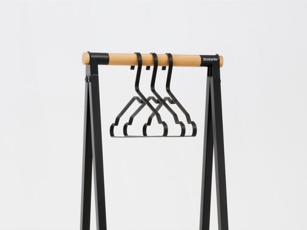 Многофункционална закачалка Brabantia Linn 1008929, Стоманена, Черен
