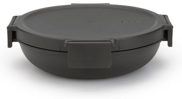 Кутия за храна Brabantia Make&Take 1006299, 1 л, Непропусклива, Херметично затваряне, Без BPA, Тъмносив