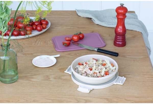 Кутия за храна Brabantia Make&Take 1006301, 1 л, Непропусклива, Херметично затваряне, Без BPA, Светлосив