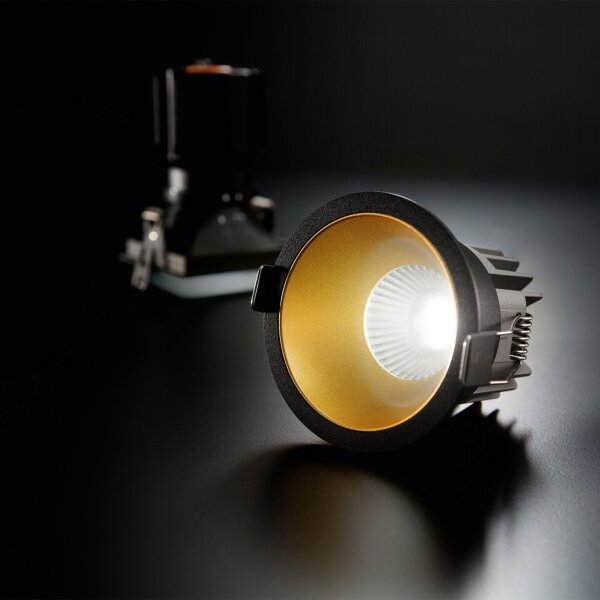 Ideal Lux -LED вградено осветително тяло GAME TRIM LED/11W/230V Ø 8,5 см IP40 златисто/черно