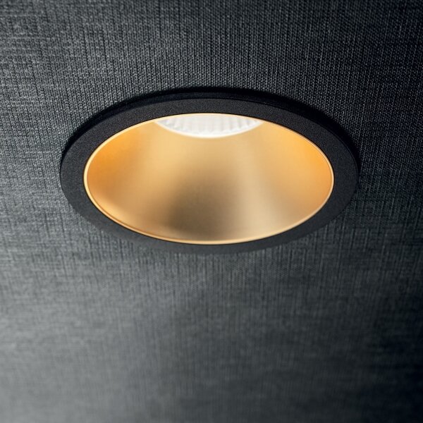 Ideal Lux -LED вградено осветително тяло GAME TRIM LED/11W/230V Ø 8,5 см IP40 златисто/черно