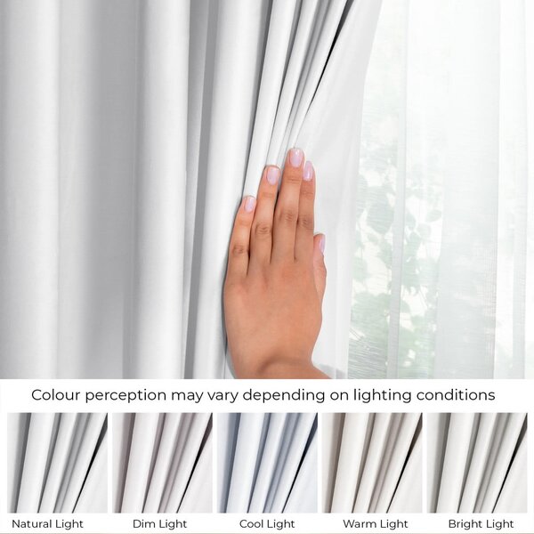 Бяло dimout перде 140x245 cm Pleat – Restilo