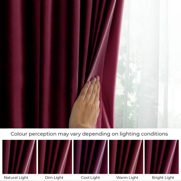 Бордо dimout перде 140x245 cm Pleat – Restilo
