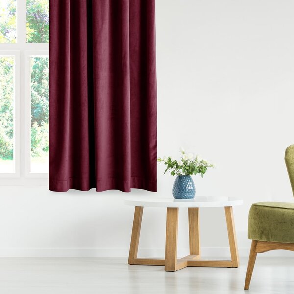 Бордо затъмняващо перде 140x245 cm Eyelets – Restilo