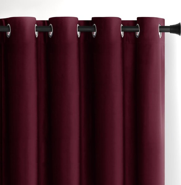 Бордо затъмняващо перде 140x245 cm Eyelets – Restilo