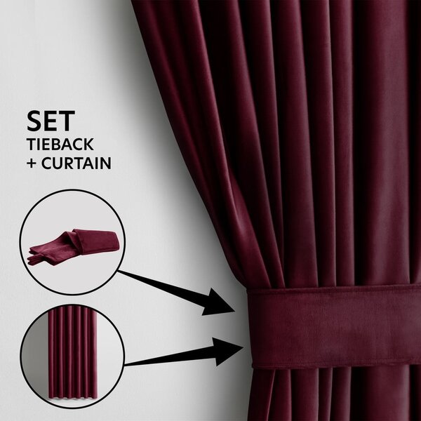 Бордо dimout перде 140x245 cm Pleat – Restilo
