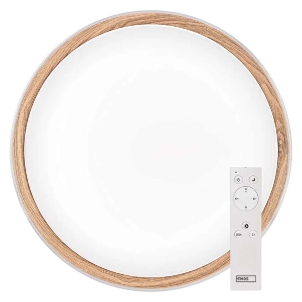 Димируемо LED таванно осветително тяло ILVI LED/45W/230V 2700–6500K Ø 50 см бял/бежов + дистанционно управление