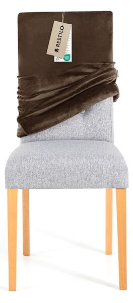 Кафяво ластично покривало за стол 48 cm Sento – Restilo