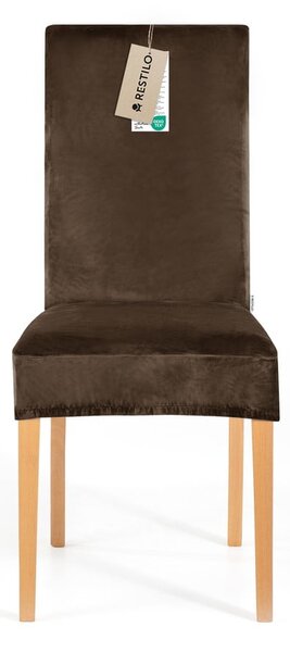 Кафяво ластично покривало за стол 48 cm Sento – Restilo