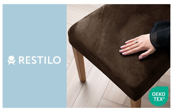 Кафяво ластично покривало за стол 48 cm Sento – Restilo