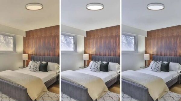 Димируемо LED таванно осветително тяло ILVI LED/45W/230V 2700–6500K Ø 50 см бял/бежов + дистанционно управление