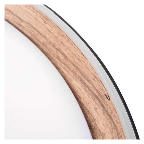 LED димируемо таванно осветително тяло ILVI LED/30W/230V 2700-6500K Ø 40 см черно/бежово + с дистанционно управление