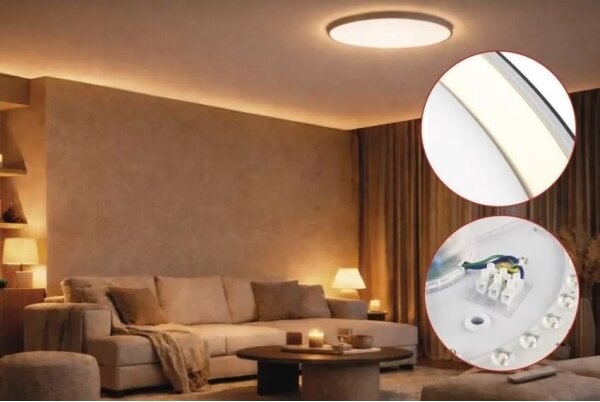 Димируемо LED таванно осветително тяло ILVI LED/30W/230V 2700-6500K Ø 40 см черно/месинг + с дистанционно управление