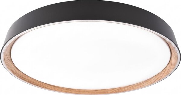 LED димируемо таванно осветително тяло ILVI LED/30W/230V 2700-6500K Ø 40 см черно/бежово + с дистанционно управление