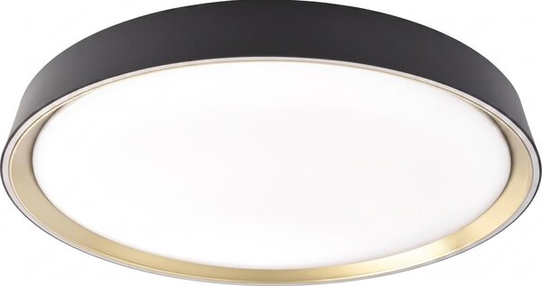 Димируемо LED таванно осветително тяло ILVI LED/30W/230V 2700-6500K Ø 40 см черно/месинг + с дистанционно управление