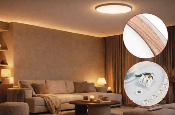 LED димируемо таванно осветително тяло ILVI LED/30W/230V 2700-6500K Ø 40 см бежово + с дистанционно управление