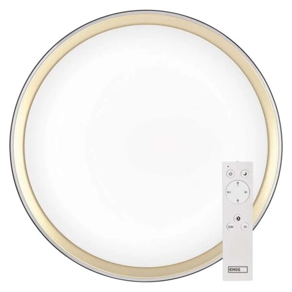 Димируемо LED таванно осветително тяло ILVI LED/30W/230V 2700-6500K Ø 40 см черно/месинг + с дистанционно управление