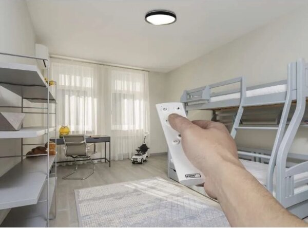 Димируемо LED таванно осветително тяло ILVI LED/30W/230V 2700-6500K Ø 40 см черно/месинг + с дистанционно управление