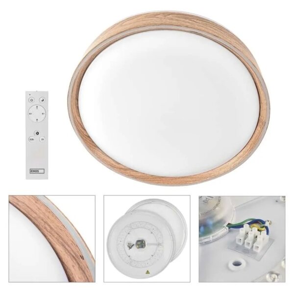 LED димируемо таванно осветително тяло ILVI LED/30W/230V 2700-6500K Ø 40 см бежово + с дистанционно управление