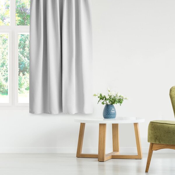 Бяло затъмняващо перде 140x175 cm Kierra – Restilo