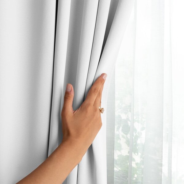 Бяло затъмняващо перде 140x175 cm Kierra – Restilo