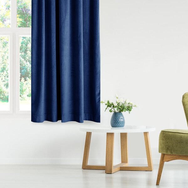 Тъмносиньо dimout перде 140x270 cm Eyelets – Restilo