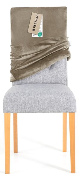 Сиво-бежово ластично покривало за стол 48 cm Sento – Restilo