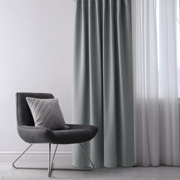 Сиво затъмняващо перде 140x175 cm Kierra – Restilo