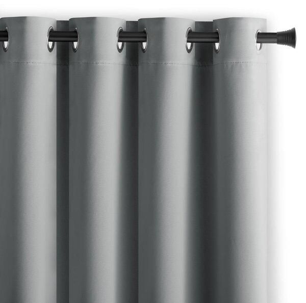 Сиво затъмняващо перде 140x175 cm Kierra – Restilo